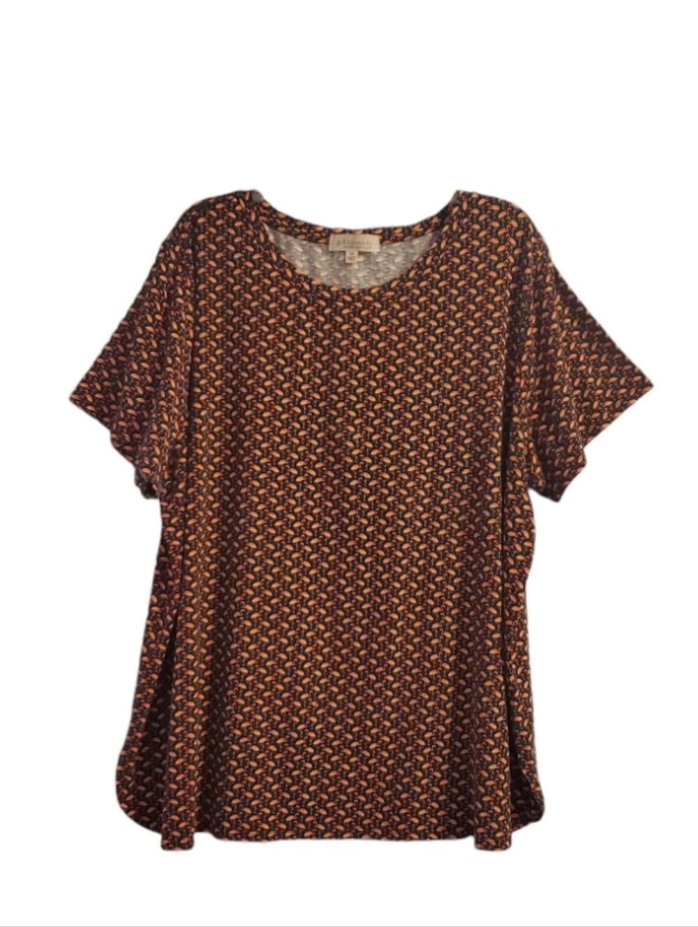 Philosophy Women's Flamingo Cotton Short Sleeve Top 3X Summer Vacation